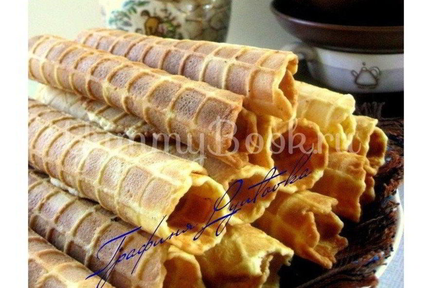 Рецепт вафельные трубочки