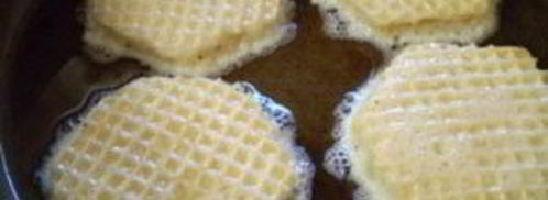 вафли с фаршем в кляре. Шаг 7