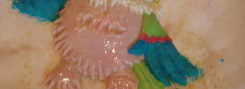 выпечка из пресного теста попугай кеша. Шаг 11