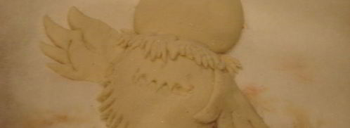 выпечка из пресного теста попугай кеша. Шаг 6