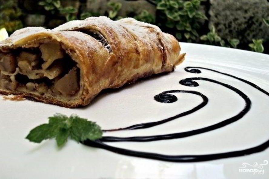 Рецепт яблочный рулет
