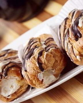 Домашние эклеры с кремом к чаю