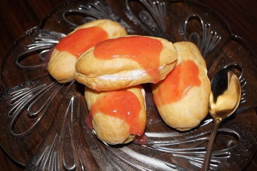 Рецепт клубничные эклеры