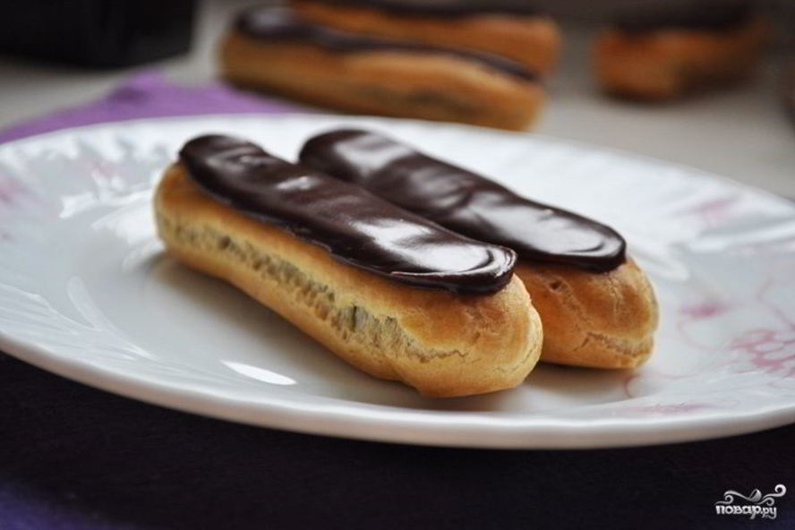 Рецепт шоколадные эклеры
