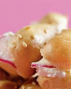 Эклеры с креветками