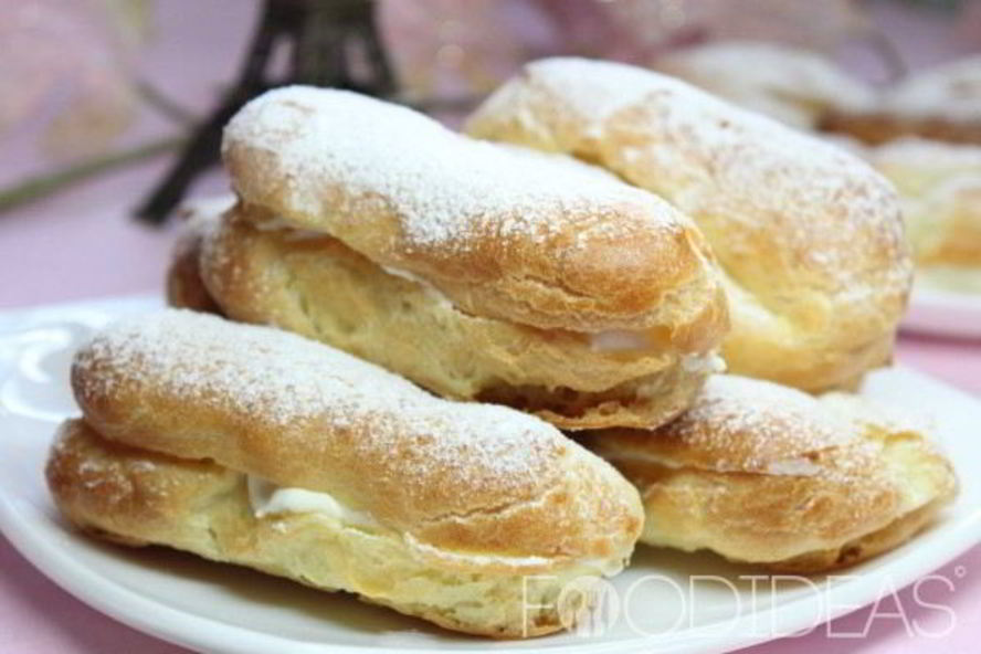 Рецепт эклеры со сливочным кремом
