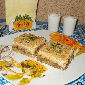 Запеканка с грибами