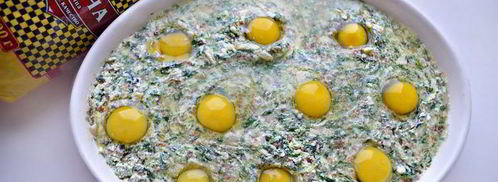 гречневая запеканка с творогом и шпинатом. Шаг 5