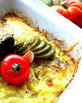 Картофельная запеканка под сыром