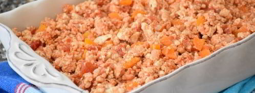 картофельная запеканка с куриным фаршем в духовке. Шаг 9