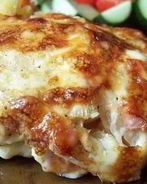 Картофельная запеканка с ветчиной в сметане