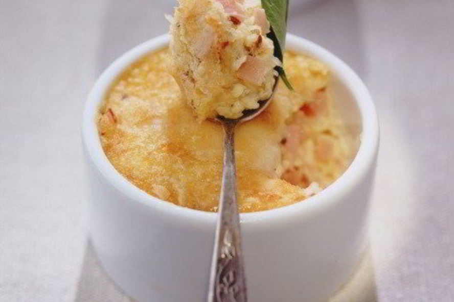 Рецепт картофельной запеканки-суфле с грибами и луком