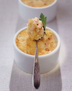 Картофельная запеканка-суфле с грибами и луком