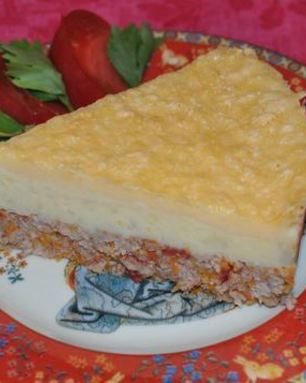 Мясная запеканка с картофелем
