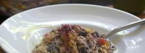 овсяная запеканка с ягодами и орехами. Шаг 6