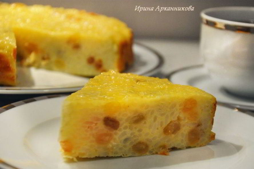 Рецепт рисовая запеканка с йогуртом и изюмом