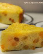 Рисовая запеканка с йогуртом и изюмом