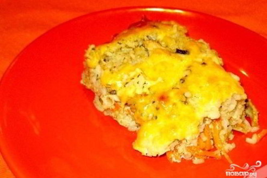 Рецепт рисовая запеканка с курицей