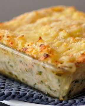 Рыбная запеканка с картофелем