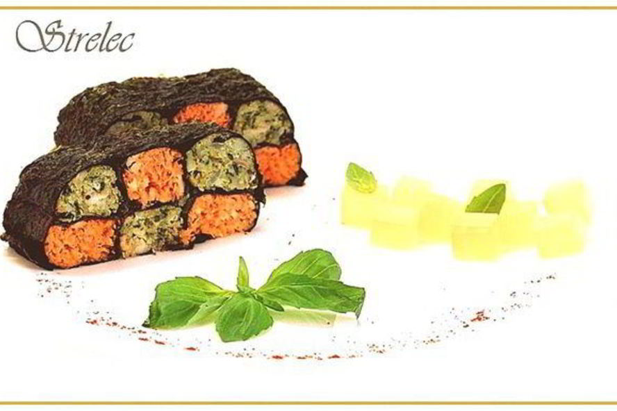 Рецепт рыбная запеканка в листах нори и имбирное желе