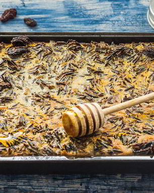 Сладкая запеканка из дикого риса