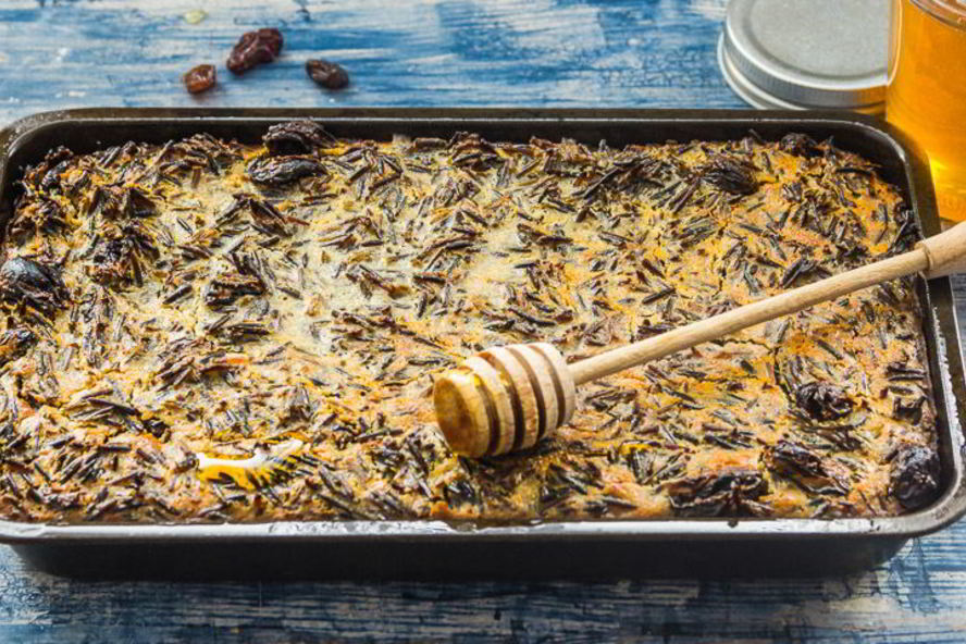 Рецепт сладкая запеканка из дикого риса