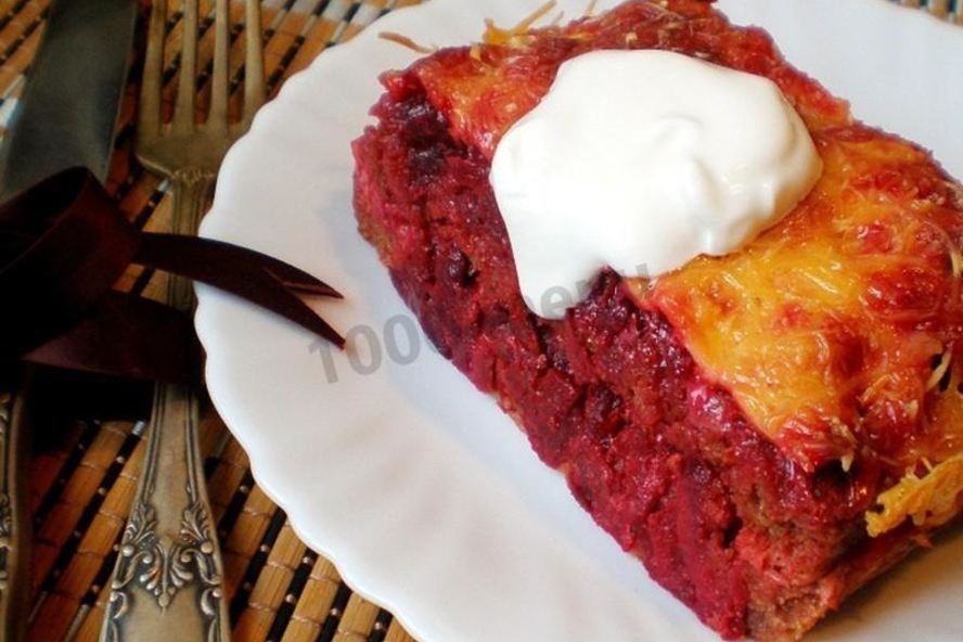 Рецепт свекольная запеканка из свеклы