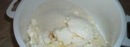 творожная запеканка с отрубями. Шаг 2