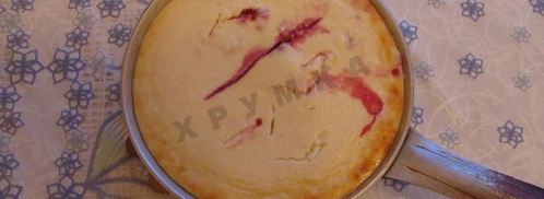 творожная запеканка с ягодами под абрикосовым соусом. Шаг 12