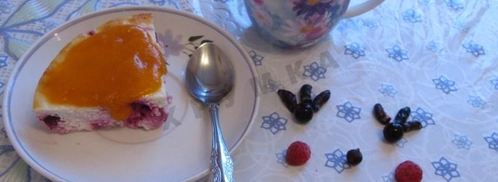 творожная запеканка с ягодами под абрикосовым соусом. Шаг 13