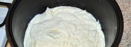 творожная запеканка со сгущенкой. Шаг 5