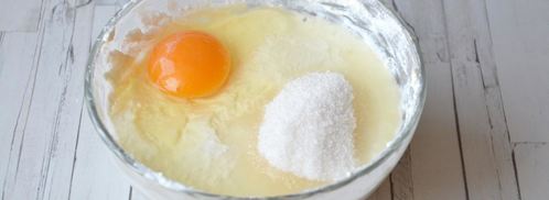 творожно овсяная запеканка с черникой. Шаг 3