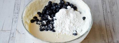 творожно овсяная запеканка с черникой. Шаг 6