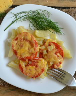 Вегетарианская запеканка из картофеля