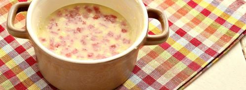 яичная запеканка с колбасой и зеленью. Шаг 2