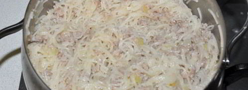 запеканка из фарша с вермишелью. Шаг 5