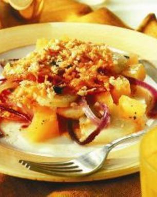 Запеканка из картофеля и тыквы