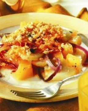 Запеканка из картофеля и тыквы