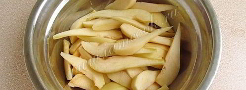 запеканка из лапши с медовыми грушами. Шаг 3