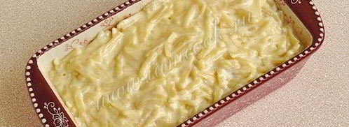 запеканка из лапши с медовыми грушами. Шаг 12