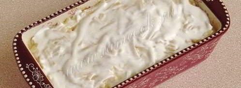 запеканка из лапши с медовыми грушами. Шаг 13