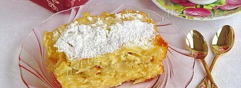 запеканка из лапши с медовыми грушами. Шаг 15