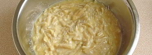 запеканка из лапши с медовыми грушами. Шаг 8