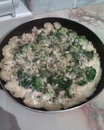 Запеканка из макарон и брокколи