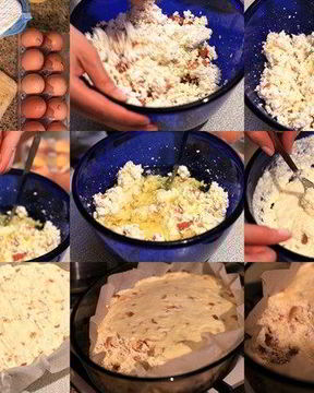 Запеканка из обезжиренного творога с курагой