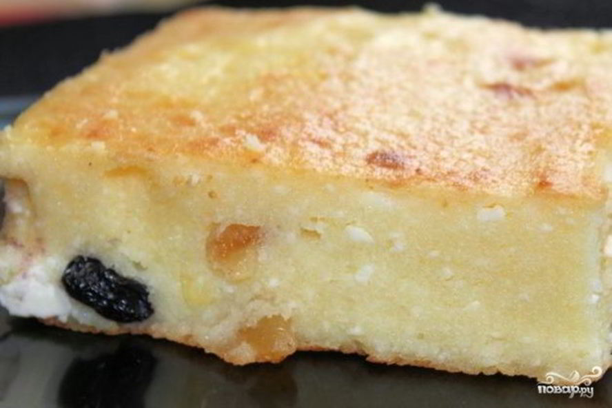 Рецепт запеканка из творога с манкой