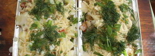 запеканка картофельная с грушей и беконом. Шаг 4