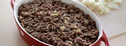 запеканка с баклажанами, фаршем и картофелем. Шаг 8