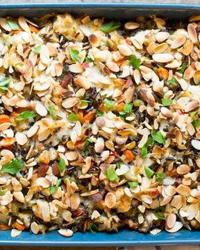 Запеканка с диком рисом