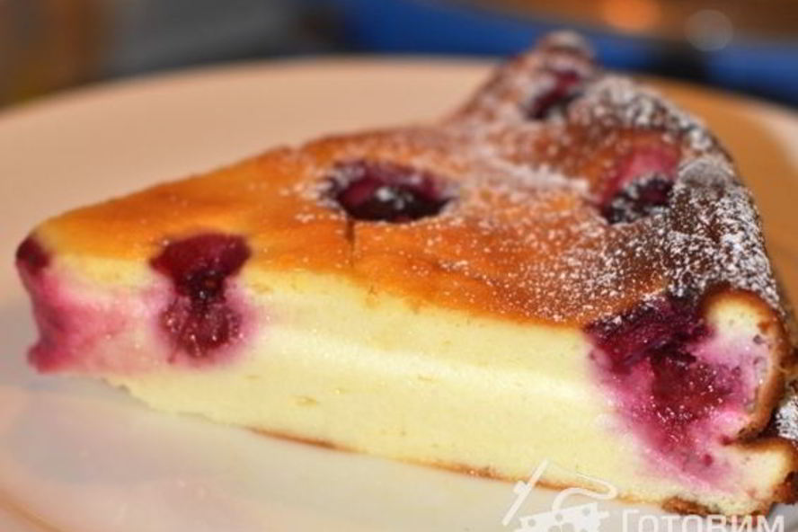 Рецепт запеканка творожная с малиной